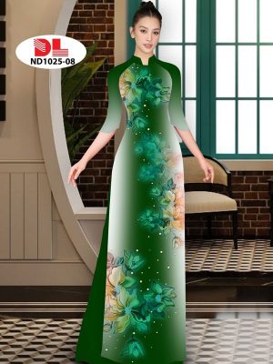 Vải Áo Dài Hoa In 3D AD ND1025 26